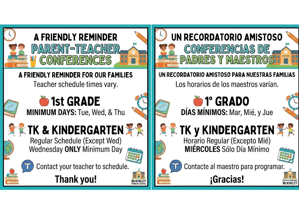 parent teacher conference flyer